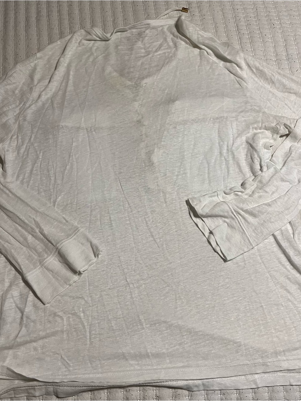 Balmain White Lace-Up Pocket Long Sleeve Tunic Top - Picture 5 of 8